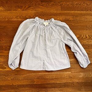 Cleobella CrossHatch Fabric Peasant Top